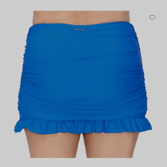 Raisins Curve Echo Swim Skirt | 22W, Aegean Blue Plus Size - Tummy Control - Picture 3 of 4